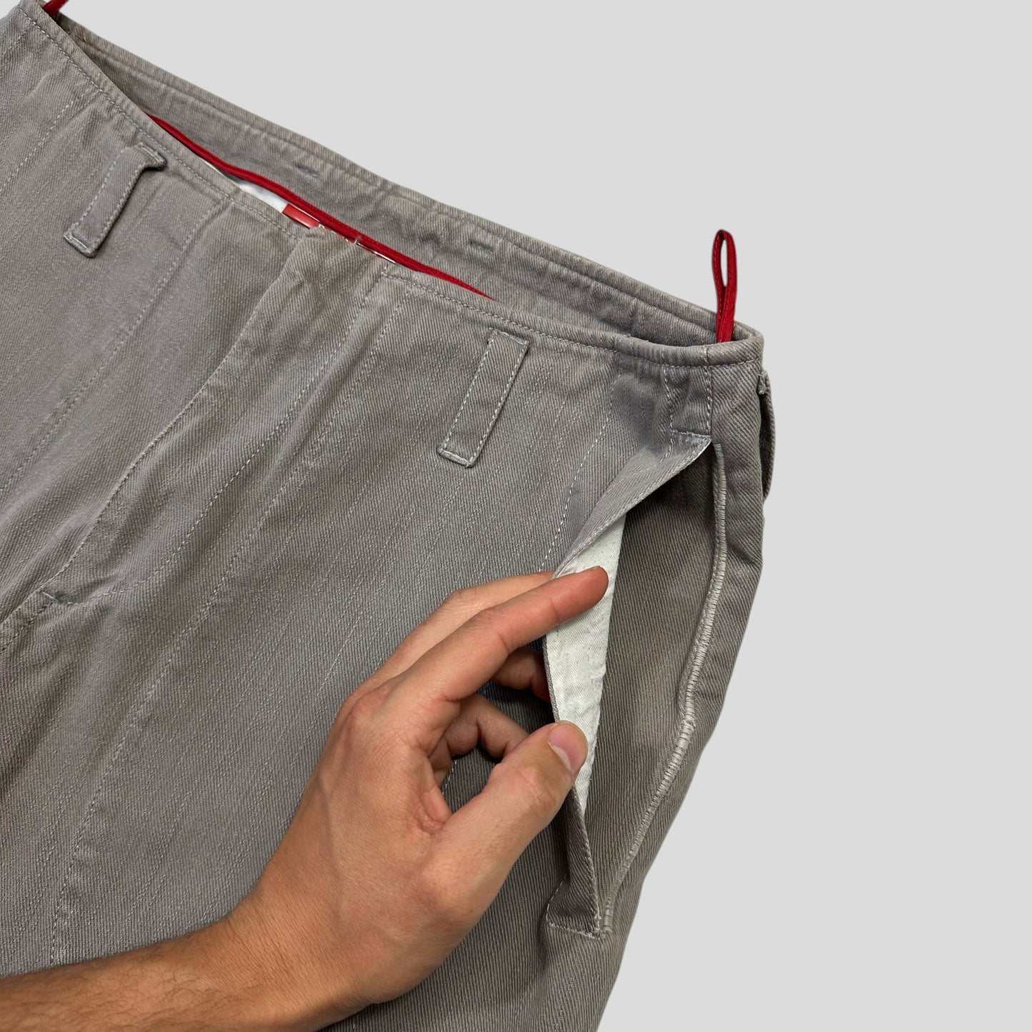 Prada Sport 00’s Twill Cotton Baggy Carpenter Trousers - IT48 | Default Title, Grey