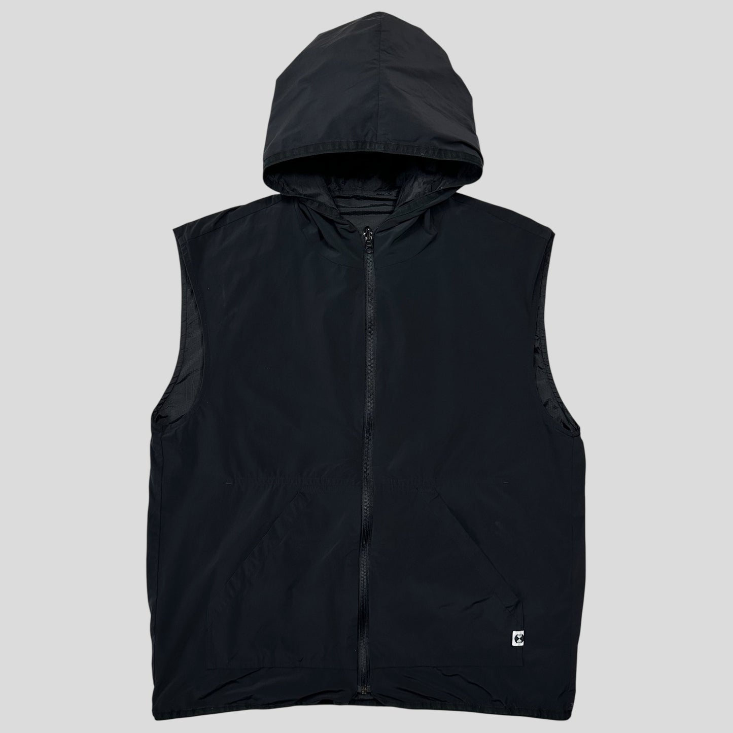 Final Home 00’s Reversible Hex Ripstop Nylon Gilet Vest - M/L | Default Title, Black