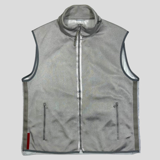 Prada Sport SS00 Astro Mesh Convertible Nylon Gilet - IT56 (XL)