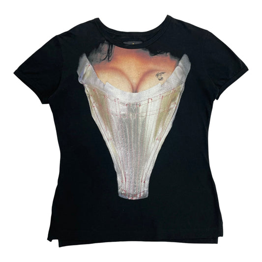 Vivienne Westwood Corset T-Shirt | O/S, Black