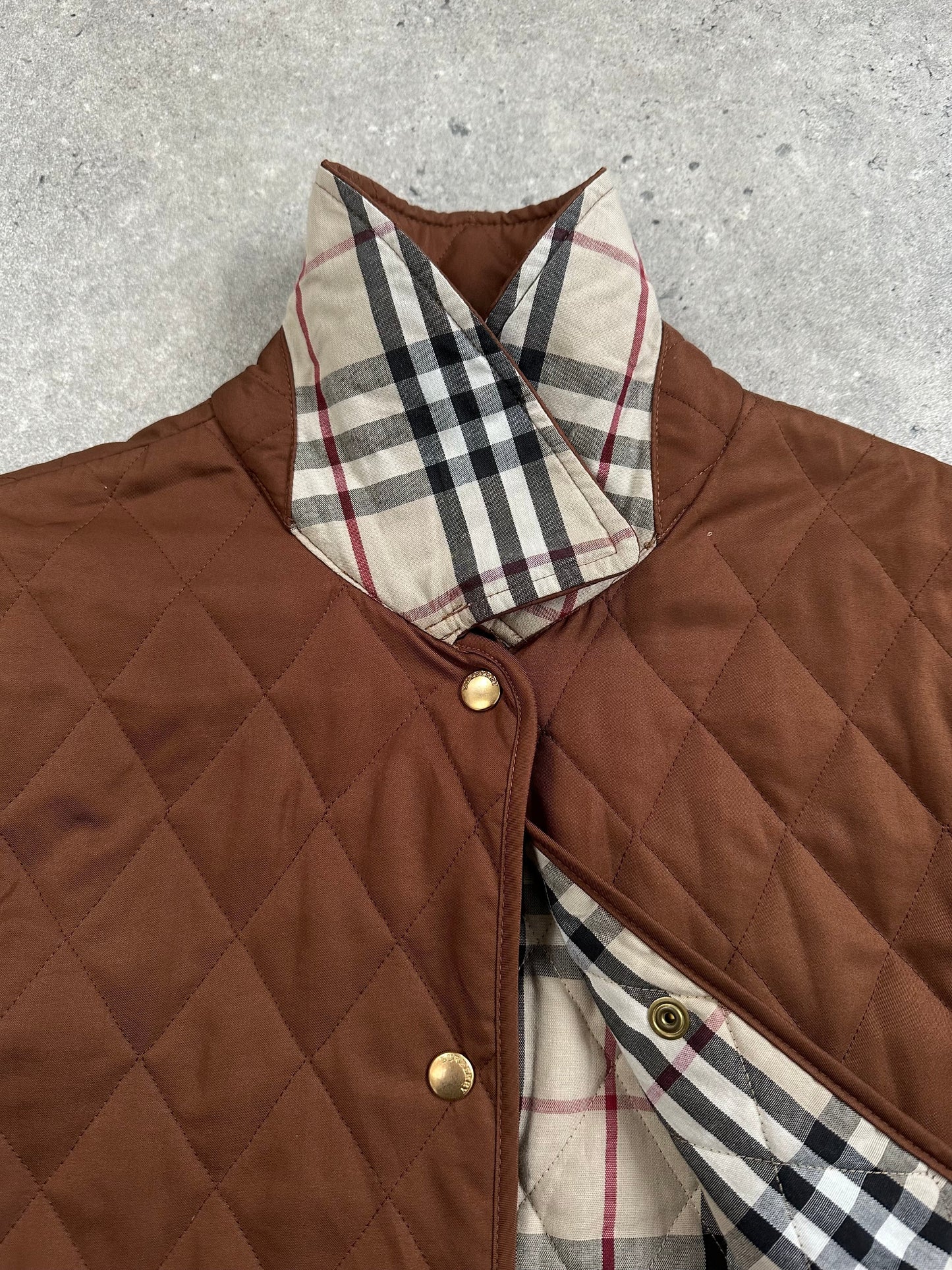 Burberry 2000s Quilted Nova Check Jacket - M