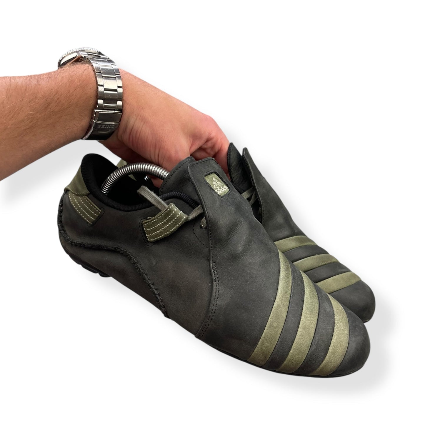 2007 Adidas Mactelo Leather Grey/Khaki (UK9) | Default Title, Multicoloured