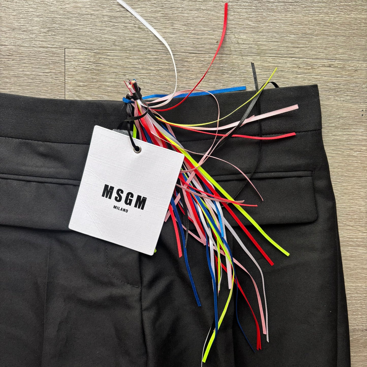 MSGM Milan Trousers | Black, Red