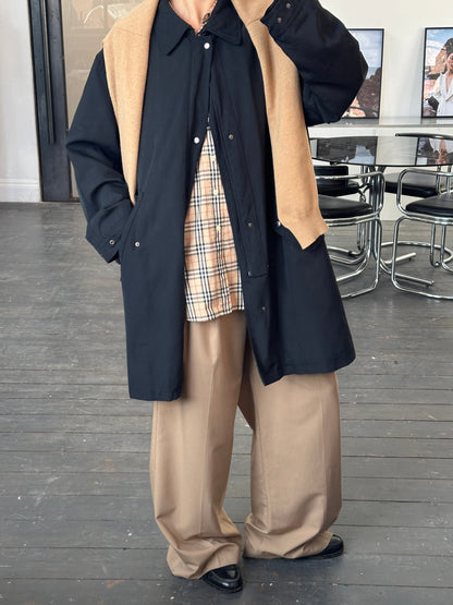 Burberry 1990s Waterproof Nova Check Trench Coat - XL/XXL