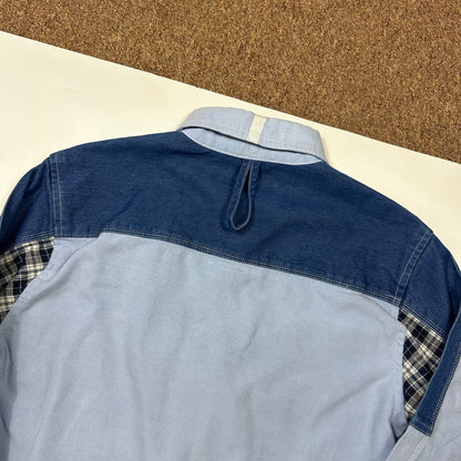 Junya Watanabe x Brooks Brothers 2005 Patchwork Cargo Shirt - M (S) | Blue