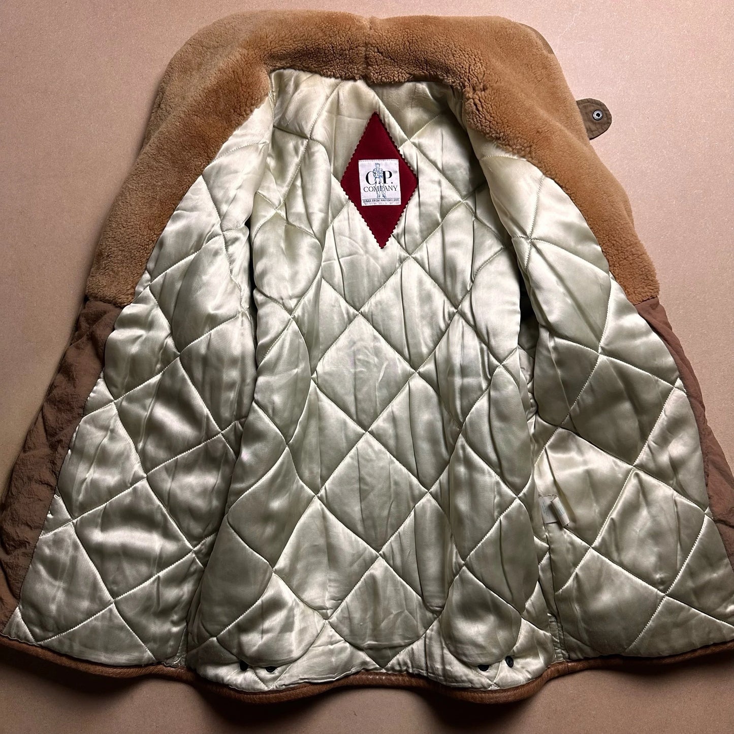 A/W 1983 C.P. COMPANY Japanese Nylon Shearling Collar Field Jacket