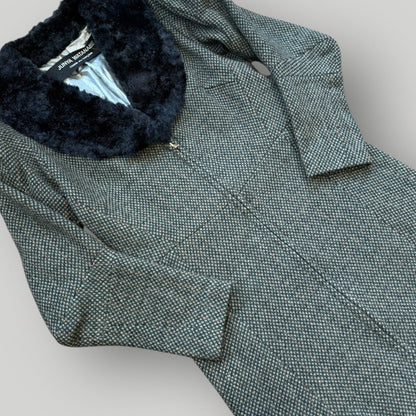 Comme des Garçons Junya Watanabe 1995 Runway Fur Collar Coat XS