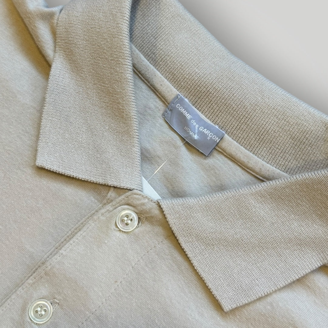 Comme des Garçons 1990's Polo Shirt L | O/S, Beige