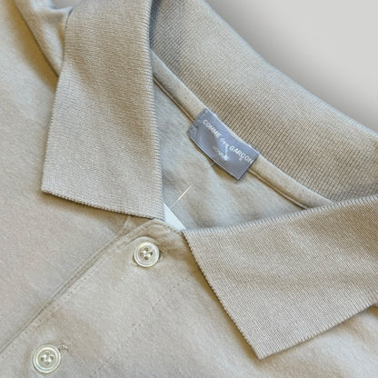 Comme des Garçons 1990's Polo Shirt L | O/S, Beige