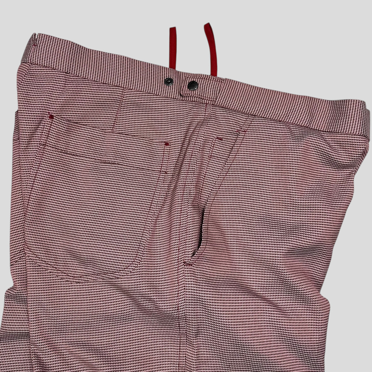 Prada Sport 2001 SAMPLE Houndstooth Stash Pocket Trousers - M | W31, Multicoloured