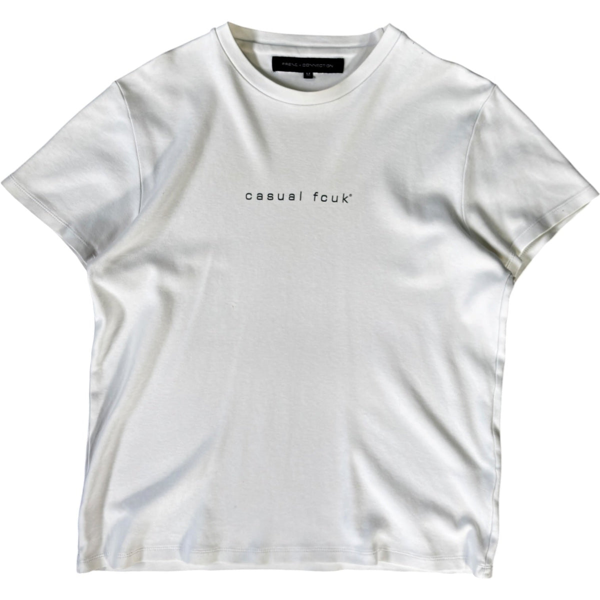 FCUK 00’s “Casual FCUK” Women’s T Shirt Size 12/14 | 12/14, White