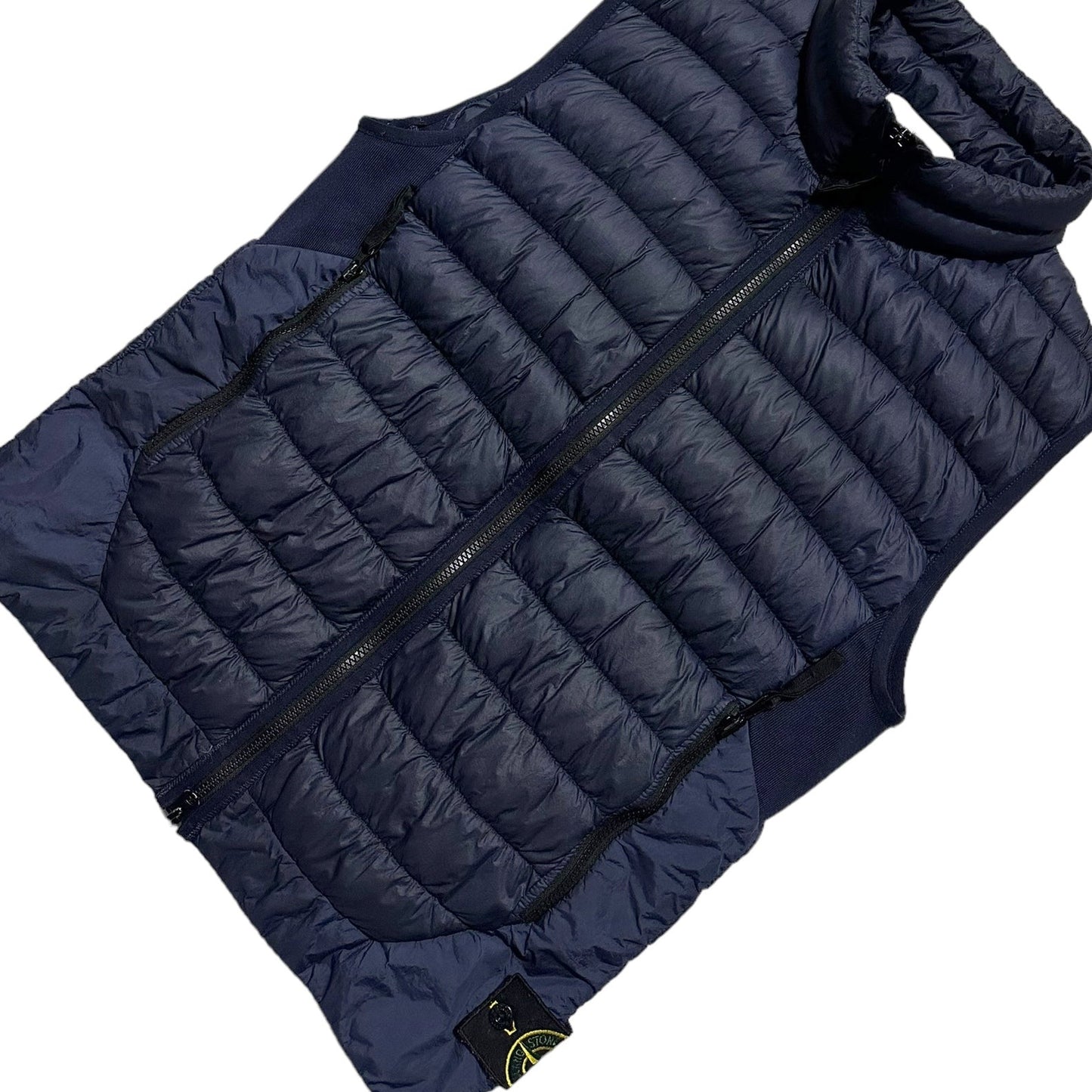 Stone Island Garment Dyed Micro Yarn Down Gilet Body Warmer