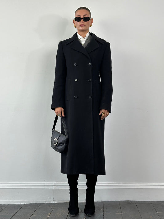 Dolce & Gabbana Wool Floor Length Double Breasted Coat - M/L