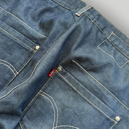 90s Levi's Engineered Jeans Twisted Denim Bootcut Jeans 31x32" | O/S, Red