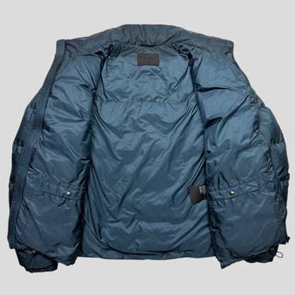 Prada Milano 2015 Petrol Blue Nylon Goose Down Puffer Jacket - IT50