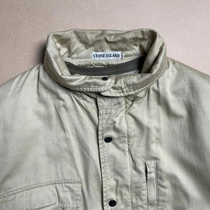 A/W 1993 Sand Gold Raso Gommato Multi Pocket Field Jacket