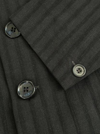 Gianni Versace Couture Stripe Single Breasted Blazer - 40R/L