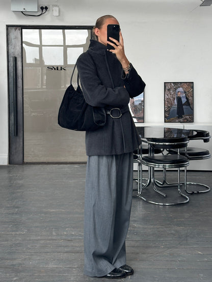 Gucci 1990s Tom Ford Suede Leather Hobo Shoulder Bag