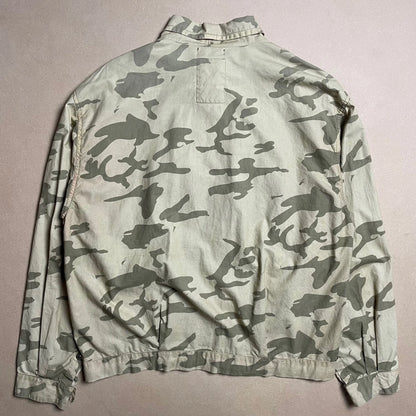 S/S 1989 Sand Cotton Poplin Ice Camouflage Bomber Jacket