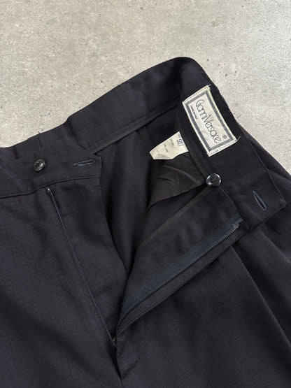 Gianni Versace 80s Pure Wool Tapered Leg Tailored Trousers - W30