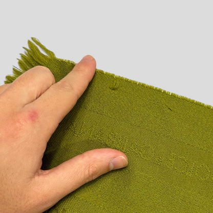 D&G 90’s Monogram Wool Scarf | O/S, Green