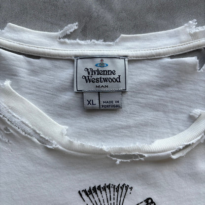 VIVIENNE WESTWOOD DISTRESSED T-SHIRT | O/S, Red