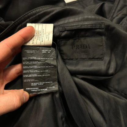 Prada Milano 2009 Inside-out Soft Polyester Moto Bomber Jacket - IT50 (M)