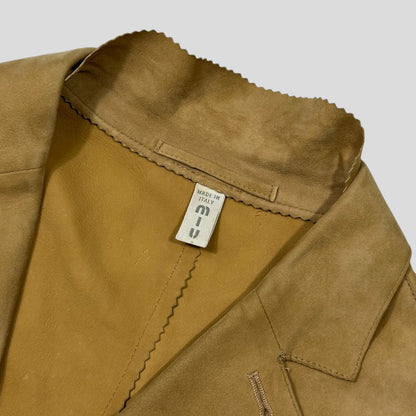 Miu Miu SS00 Suede Leather Blazer Jacket - IT50 (M) | Default Title, Multicoloured