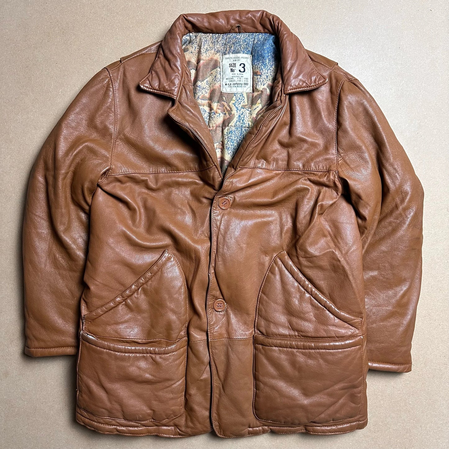 A/W1980 C.P. COMPANY Leather Cameraman Jacket