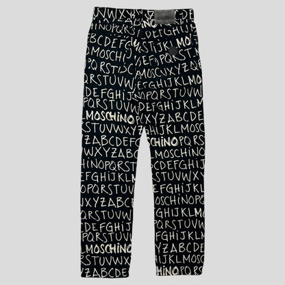 Moschino Jeans 00’s ABC Alphabet Black Jeans - 31