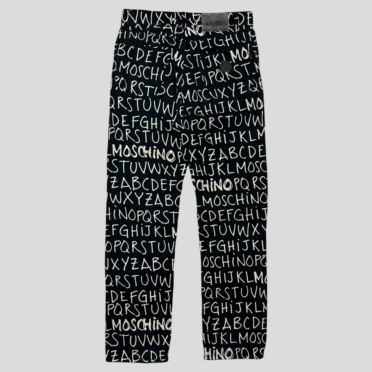 Moschino Jeans 00’s ABC Alphabet Black Jeans - 31 | W31