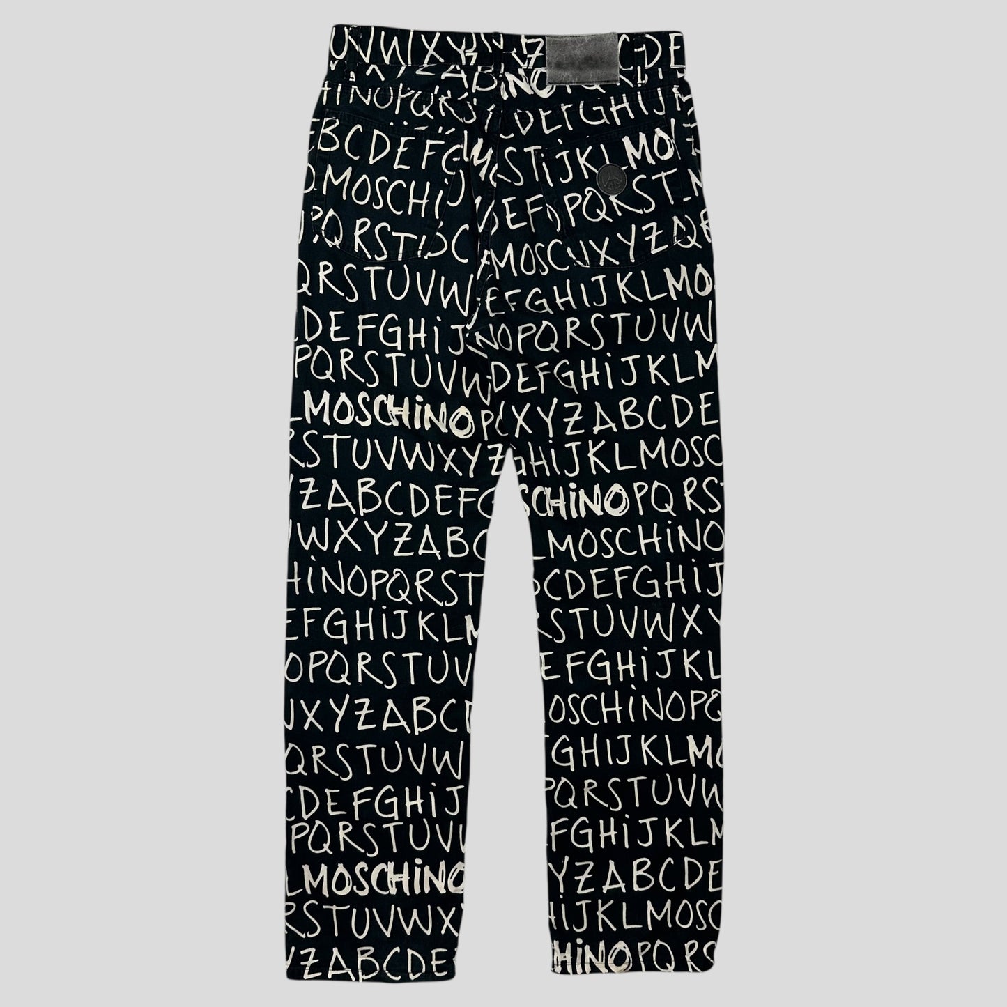 Moschino Jeans 00’s ABC Alphabet Black Jeans - 31 | Default Title, Multicoloured