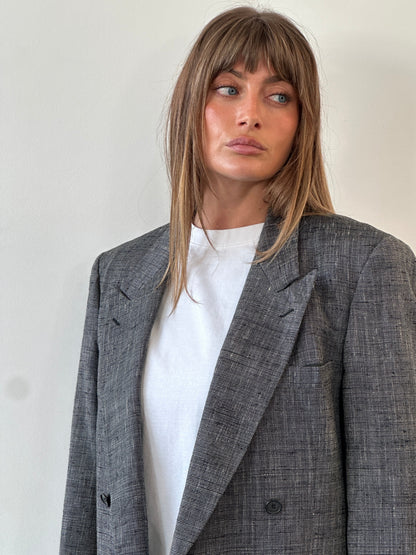 Yves Saint Laurent Menswear 1980s Double Breasted Blazer - 38R/M