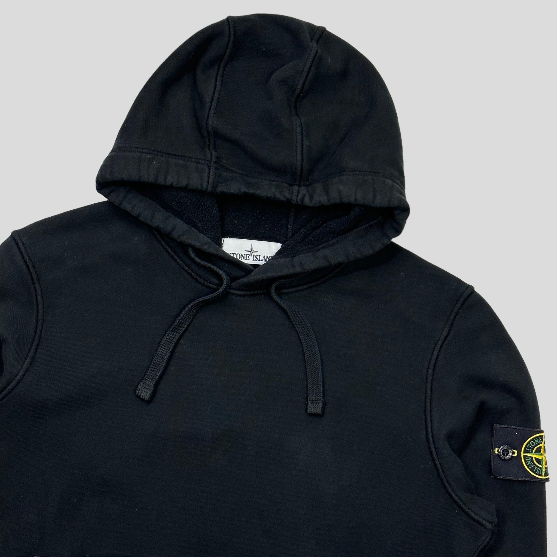 Stone Island AW20 Black Pullover Hoodie - S/M - Known Source