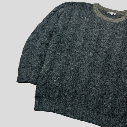 Emporio Armani 80’s Alpaca Wool Cable Knit Jumper - L | Default Title, Multicoloured