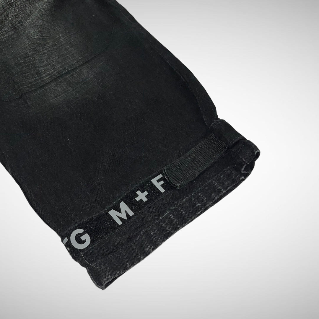 M+F Girbaud Velcro Taped Cargo Denims (90s)