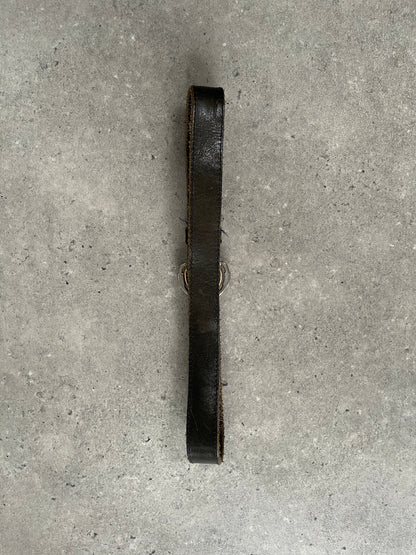 Vintage 1990s Double Buckle Leather Belt - W21-28