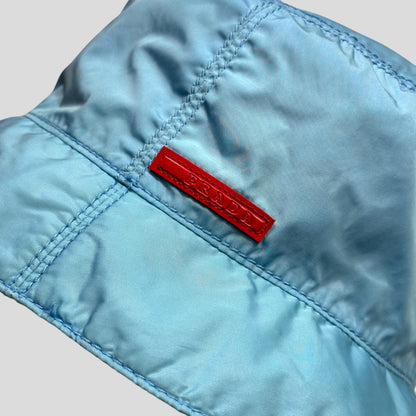 Prada Sport SS99 Baby Blue Nylon Bucket Hat - M | O/S, Blue