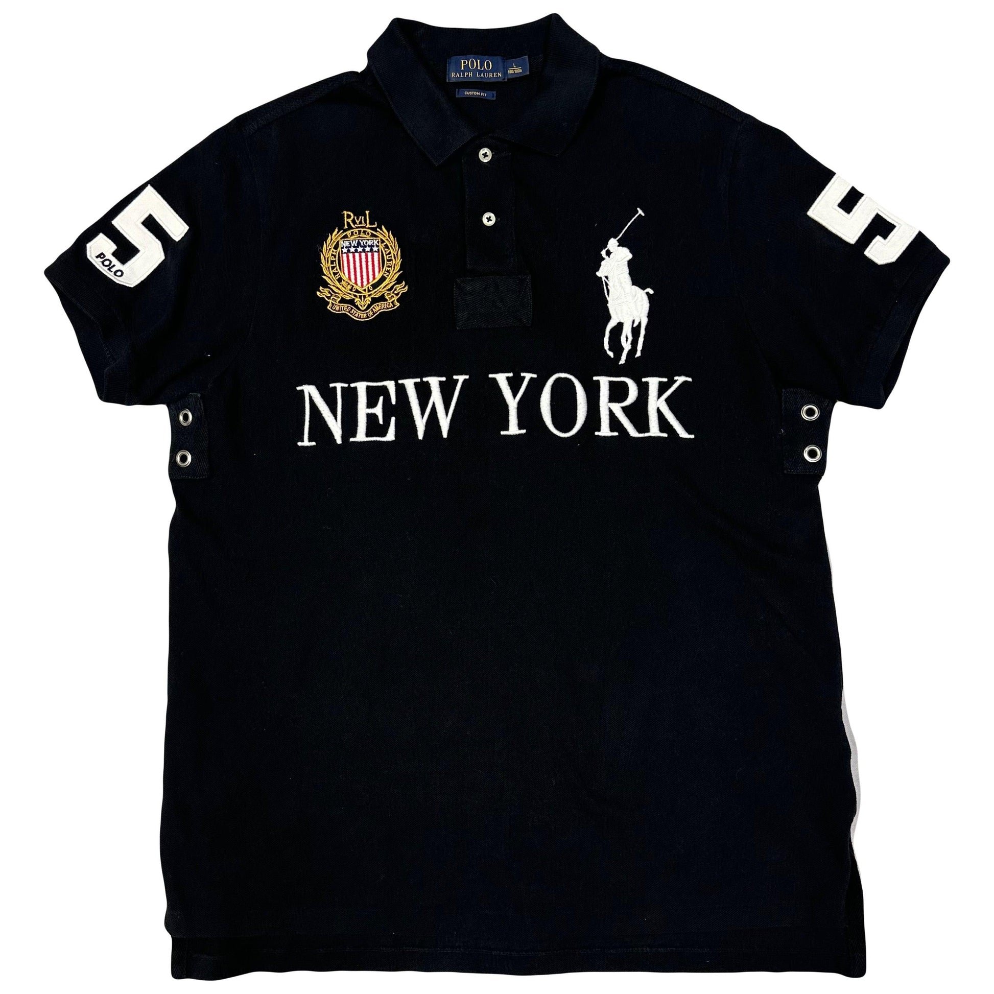 Ralph Lauren Spellout New York Polo In Black ( L ) - Known Source