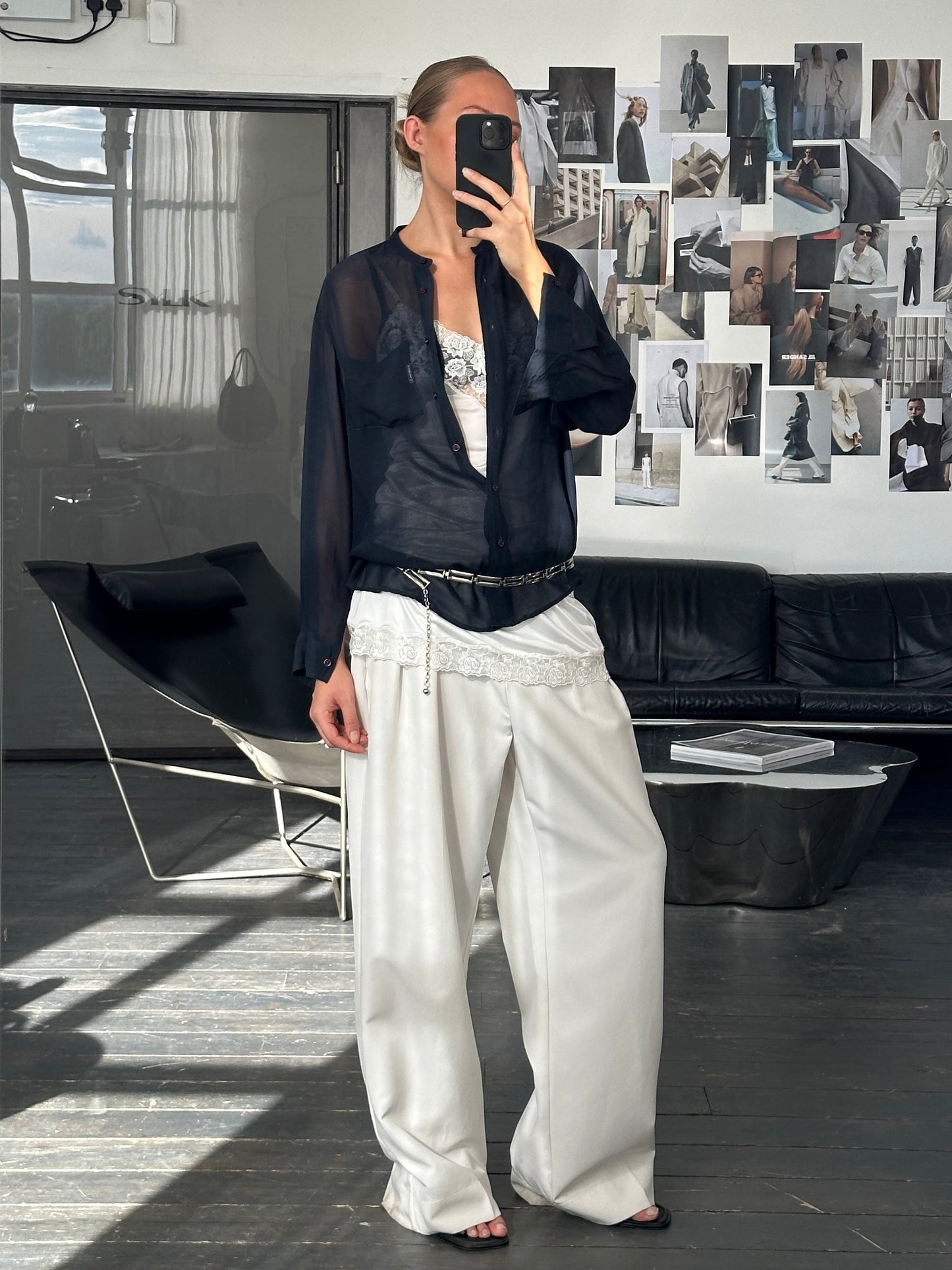 Armani Jeans 1990s Sheer Shirt - M