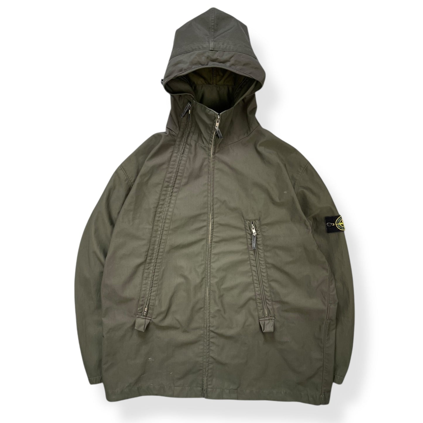 SS2000 Stone Island Nylam Dual Zip Jacket (XL) | Default Title, Olive