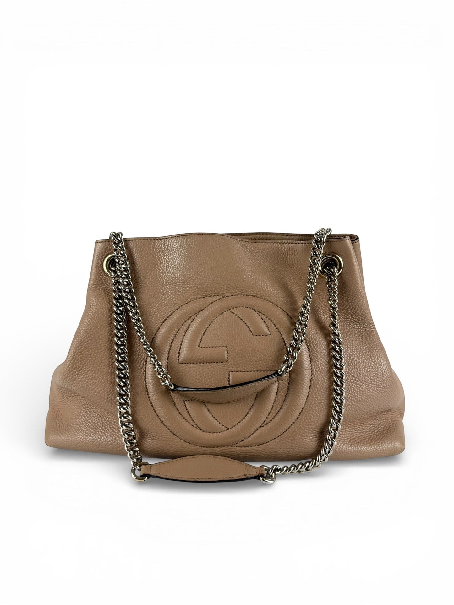 Gucci GG Pebbled Calfskin Soho Chain Handbag | O/S, Multicoloured
