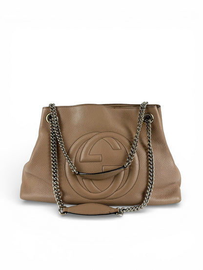 Gucci GG Pebbled Calfskin Soho Chain Handbag | O/S, Multicoloured