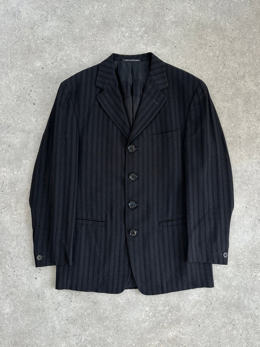 Gianni Versace Couture Stripe Single Breasted Blazer - 40R/L