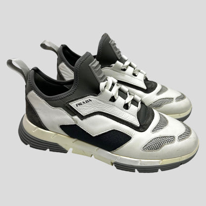 Prada Nevada Low Leather Runner Trainers - EU39 (UK7)