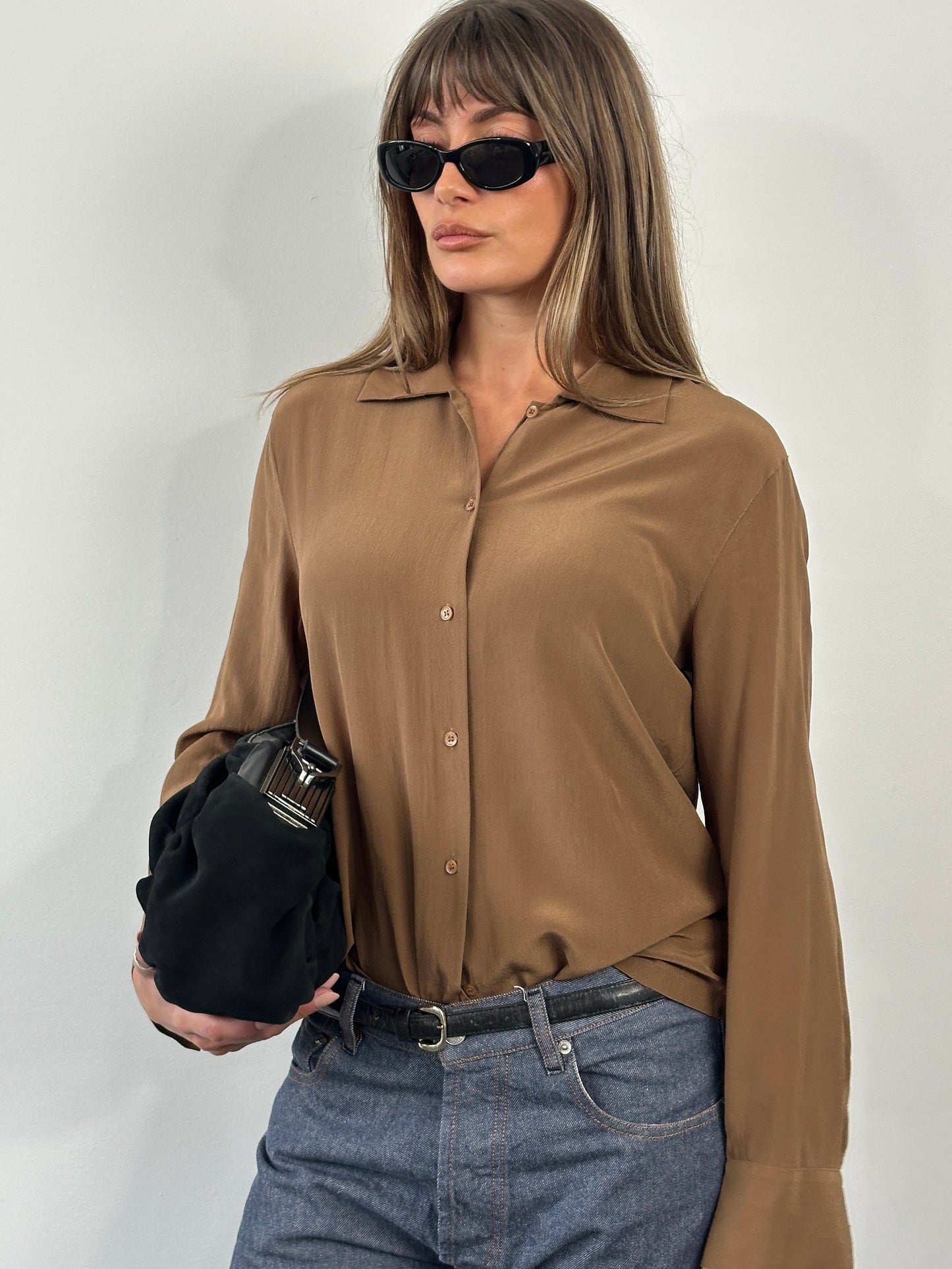Vintage 2000s Pure Silk Shirt - S/M