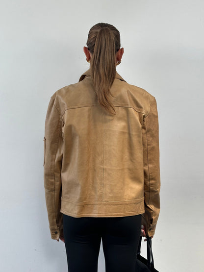 Italian Vintage Leather Jacket - M/L