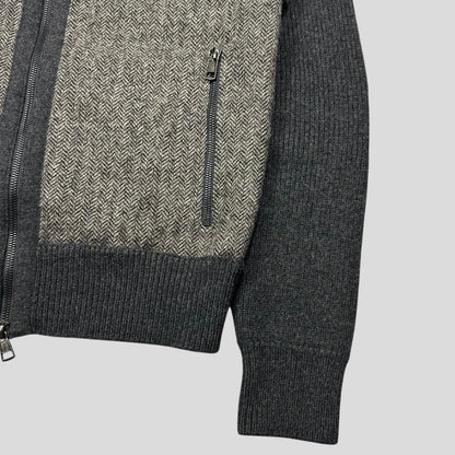 Moncler Wool & Nylon Maglione Tricot Cardigan Jacket - L (M)