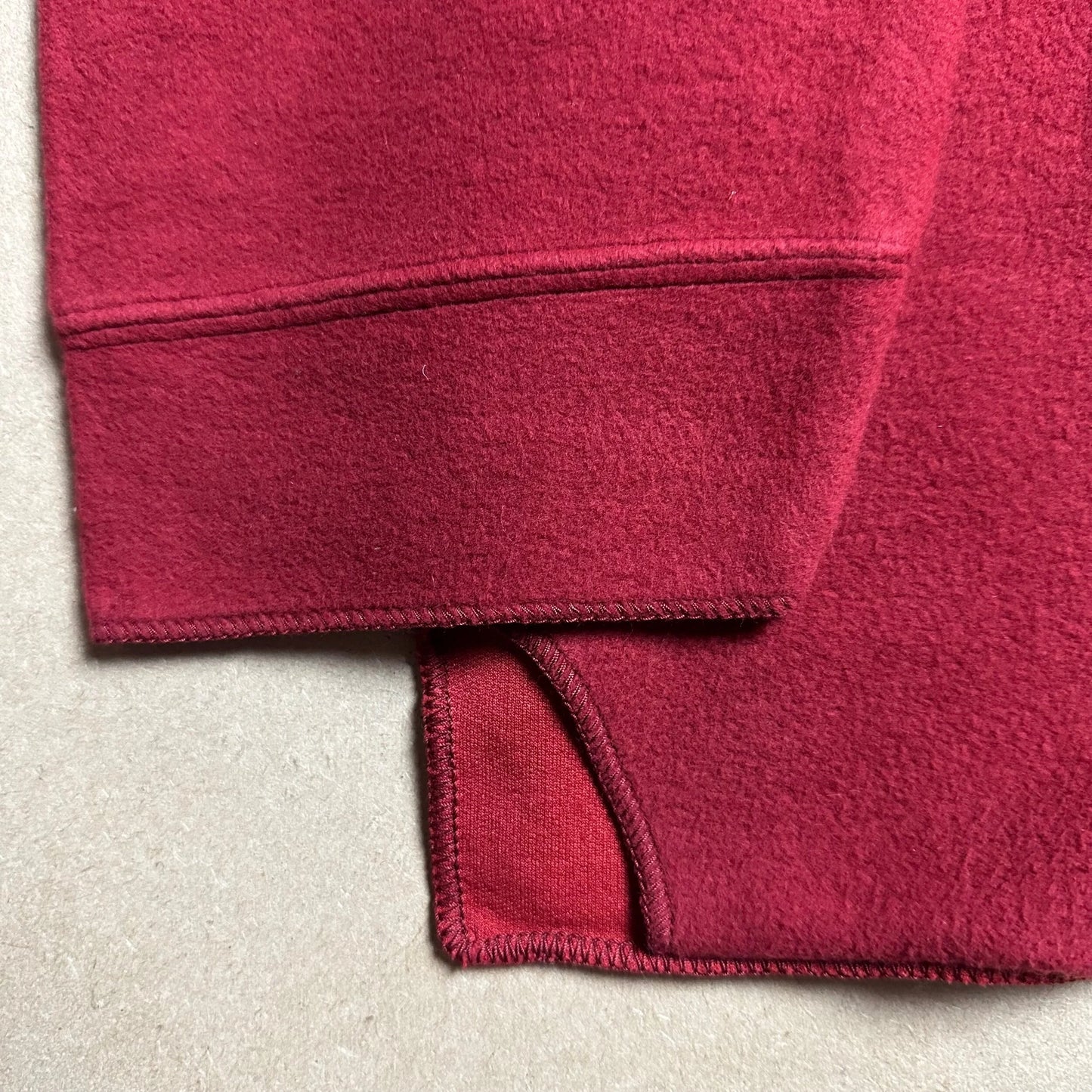 A/W 1995 Scarlet Red Neoprene Mock neck Sweater