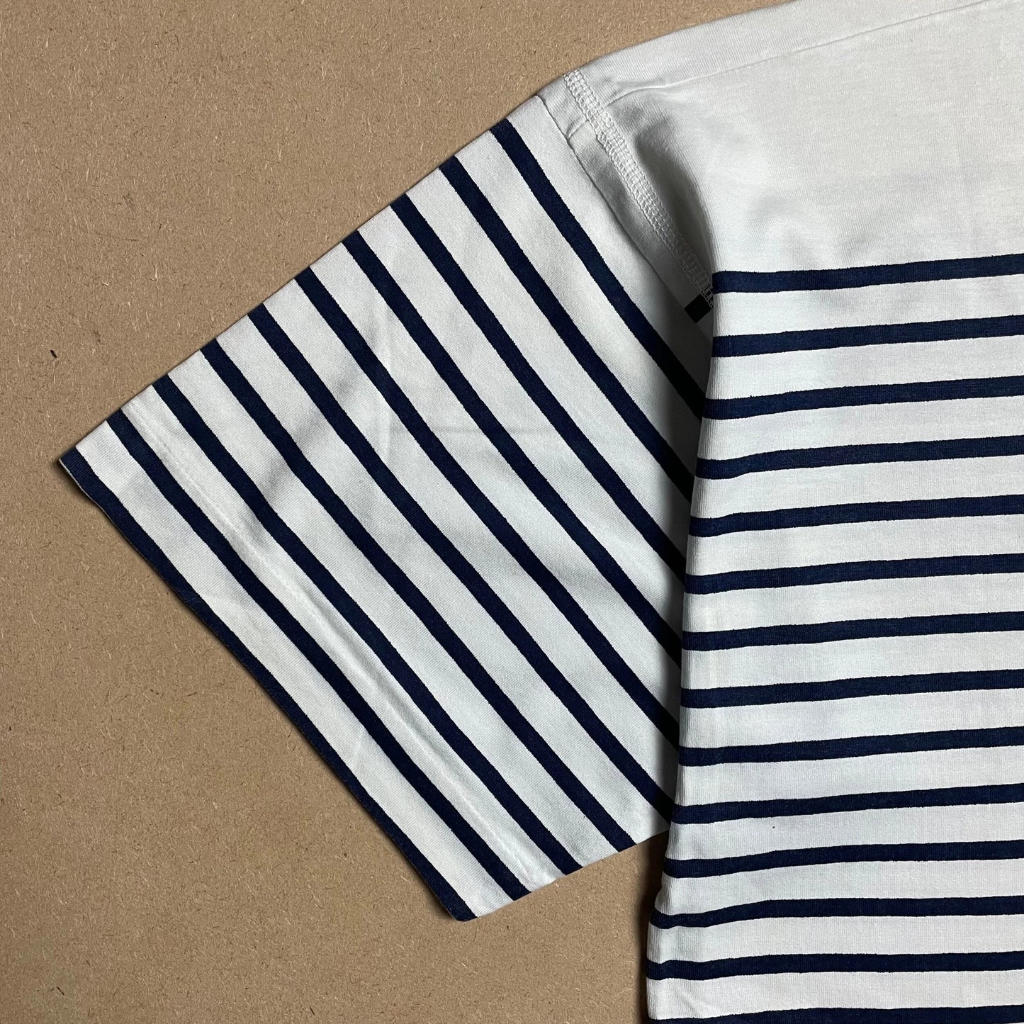 S/S 1989 Denim Blue Striped ICE JACKET Marina Spell Out T-shirt